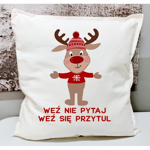 Fajna poduszka z reniferem - weź nie pytaj weź się przytul Timeforf XL Time For Fashion