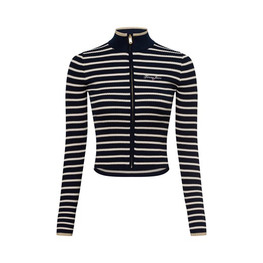 Tommy Jeans Kardigan damski Kobiety granatowy w paski - id: 714889-0001-09940 - marki Tommy Jeans - 175924268 Tommy Jeans Kardigan damski Kobiety granatowy w paski ze sklepu vangraaf w kategorii Swetry damskie - zdjęcie 175924268