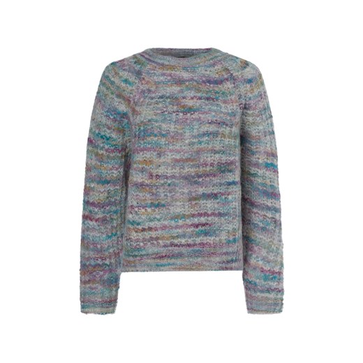 BOSS Orange Sweter damski z zawartością alpaki - Fiambella Kobiety Wełna wielokolorowy marmurkowy ze sklepu vangraaf w kategorii Swetry damskie - zdjęcie 175924278