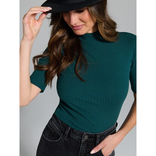 Sinsay - Koszulka z półgolfem - zielony Sinsay M Sinsay