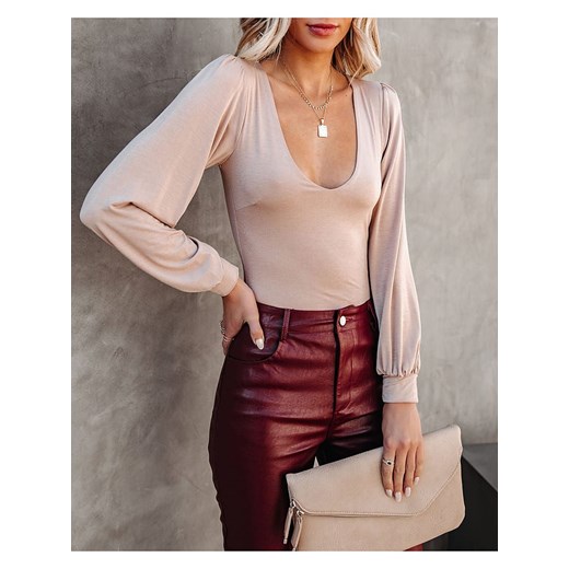 LA Angels Bluzka w kolorze beżowym La Angels M Limango Polska okazyjna cena