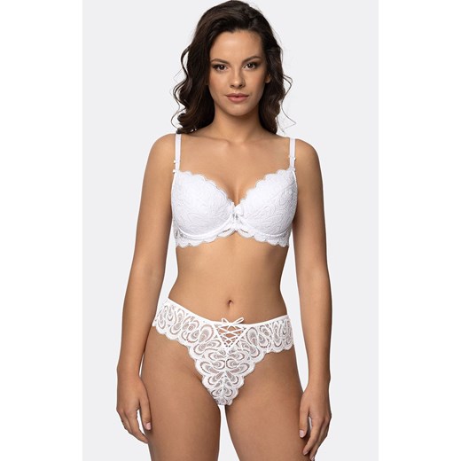 Biustonosz push-up biały Termena, Kolor biały, Rozmiar 65C, Róża ze sklepu Intymna w kategorii Biustonosze - zdjęcie 175926969