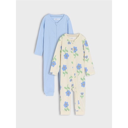 Sinsay - Pajacyki 2 pack - kremowy ze sklepu Sinsay w kategorii Pajacyki - zdjęcie 175928895