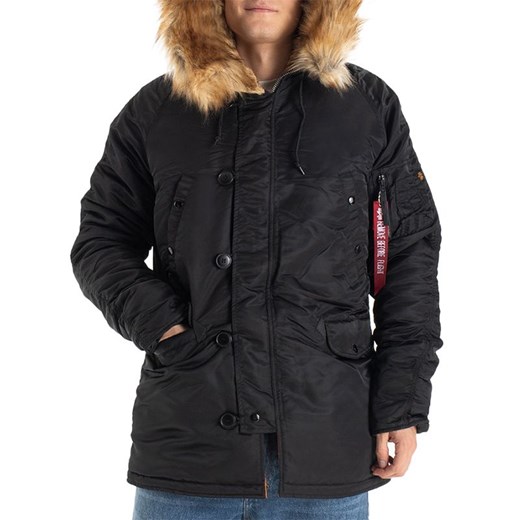 Kurtka Alpha Industries Parka N3B VF 59 10314103 - czarna ze sklepu streetstyle24.pl w kategorii Parki męskie - zdjęcie 175929049