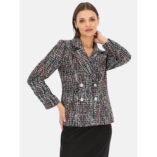 Dwurzędowa marynarka damska z tkaniny splotu Chanel Potis & Verso Manuela ze sklepu Eye For Fashion w kategorii Marynarki damskie - zdjęcie 175930707