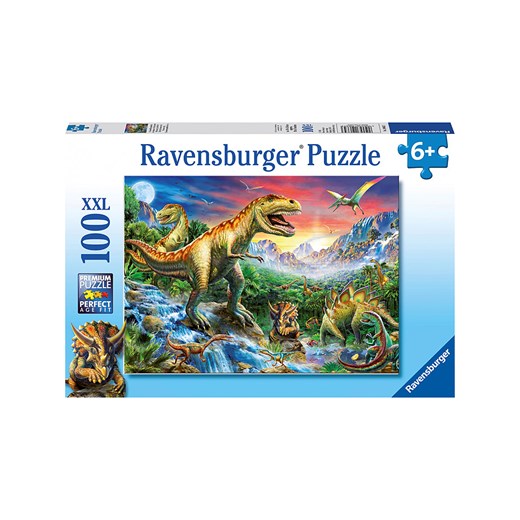 Ravensburger 100-częściowe puzzle "Among the dinosaurs" - 6+ - id: 11251089 - marki Ravensburger - 175932989 Ravensburger 100-częściowe puzzle "Among the dinosaurs" - 6+ ze sklepu Limango Polska w kategorii Puzzle - zdjęcie 175932989