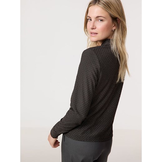 Bluzka damska Taifun z długim rękawem w serek 