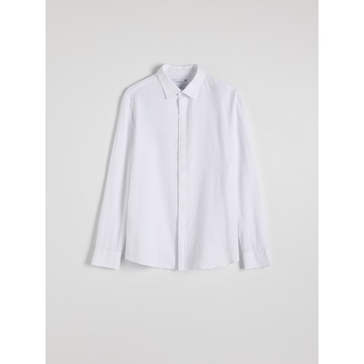 Reserved - Strukturalna koszula regular fit - biały Reserved XXL Reserved