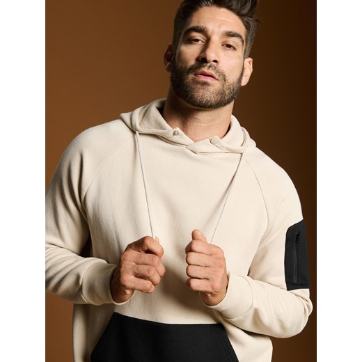 Sinsay - Bluza z kapturem - beżowy Sinsay XL Sinsay