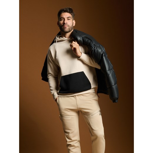 Sinsay - Bluza z kapturem - beżowy Sinsay XS Sinsay