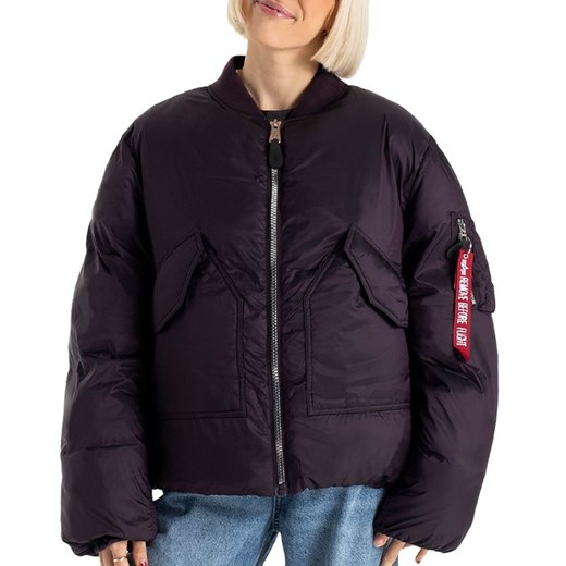 Kurtka Alpha Industries MA-1 Padded 148004719 - fioletowa ze sklepu streetstyle24.pl w kategorii Kurtki damskie - zdjęcie 175946036
