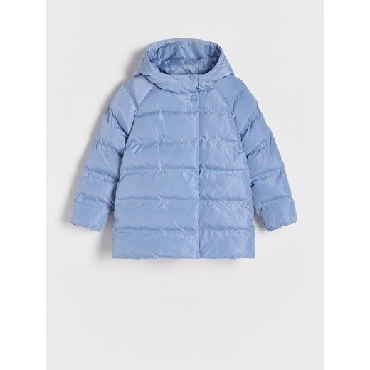 Reserved - Pikowana kurtka z ociepleniem - niebieski Reserved 158 (12 lat) Reserved