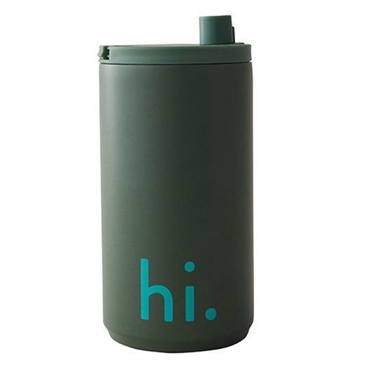 Design Letters Kubek termiczny &quot;Hi&quot; w kolorze zielonym - 350 ml ze sklepu Limango Polska w kategorii Kubki termiczne - zdjęcie 175949737