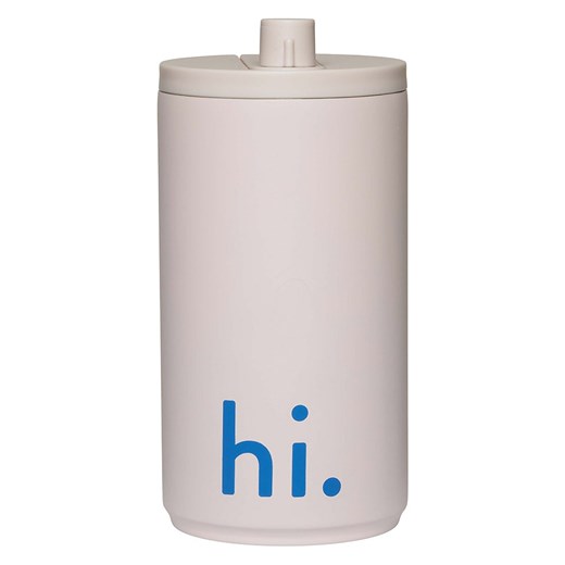 Design Letters Kubek termiczny &quot;Hi&quot; w kolorze kremowym - 350 ml ze sklepu Limango Polska w kategorii Kubki termiczne - zdjęcie 175949738