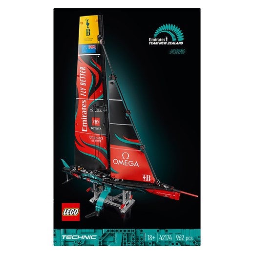 LEGO LEGO® Technic 42174: Emirates Team New Zealand AC75 racing yacht - 18+ - id: 16242875 - marki Lego - 175950838 LEGO LEGO® Technic 42174: Emirates Team New Zealand AC75 racing yacht - 18+ ze sklepu Limango Polska w kategorii Zabawki - zdjęcie 175950838