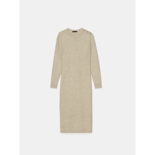 Mohito - Swetrowa sukienka midi - oliwkowy Mohito XS Mohito