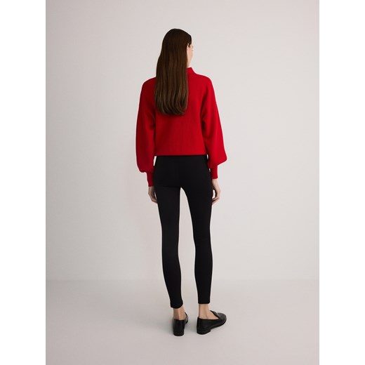 Reserved - Legginsy z wiskozą - czarny Reserved L Reserved