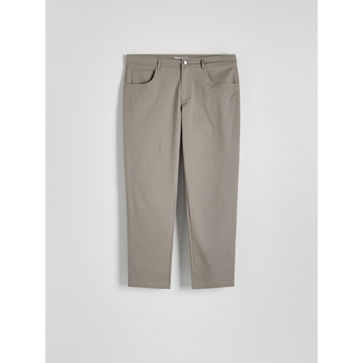 Reserved - Spodnie slim fit z modalem - szary Reserved L Reserved