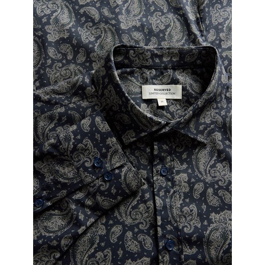 Koszula męska Reserved bawełniana z klasycznym kołnierzykiem