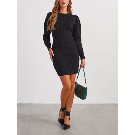 LA Angels Sukienka dzianinowa w kolorze czarnym La Angels M promocyjna cena Limango Polska