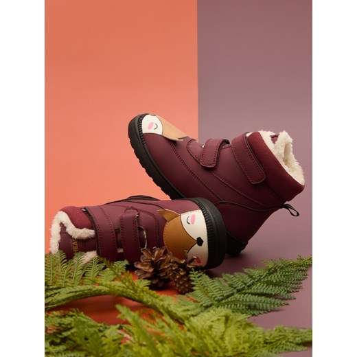 Sinsay - Buty za kostkę - fioletowy Sinsay 30 Sinsay