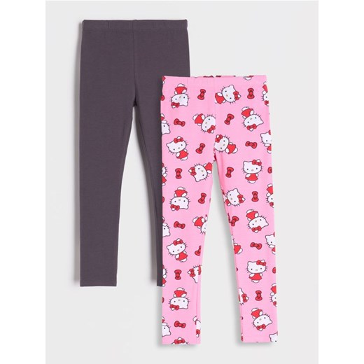 Sinsay - Legginsy Hello Kitty 2 pack - różowy ze sklepu Sinsay w kategorii Spodnie dziewczęce - zdjęcie 175962385