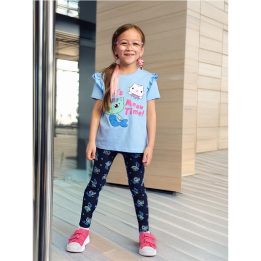 Sinsay - Legginsy Koci domek Gabi - granatowy ze sklepu Sinsay w kategorii Spodnie dziewczęce - zdjęcie 175969947