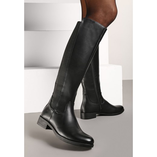 Czarne Klasyczne Kozaki Oficerki Batizia 38 born2be.pl