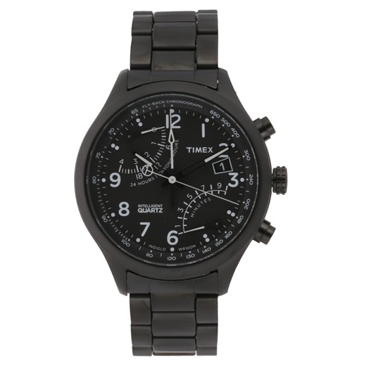 Timex INTELLIGENT FLYBACK Zegarek chronograficzny black zalando  paski