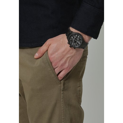 Timex INTELLIGENT FLYBACK Zegarek chronograficzny black zalando  zapinane