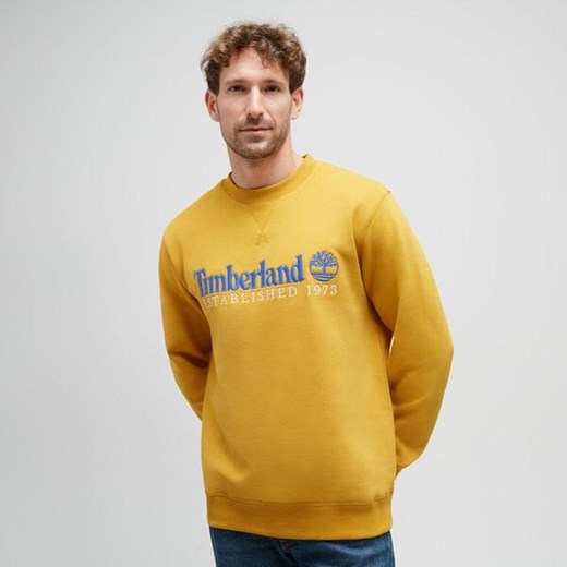 TIMBERLAND BLUZA EMBROIDERY LOGO BRUSH BACK CREW NECK ze sklepu Timberland w kategorii Bluzy męskie - zdjęcie 176005767