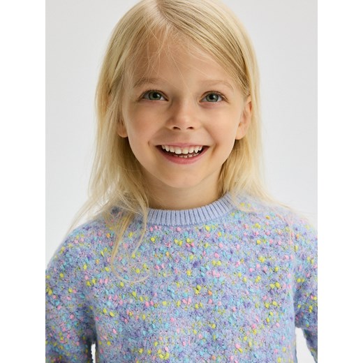 Reserved - Sweter z kolorowej dzianiny - wielobarwny ze sklepu Reserved w kategorii Swetry dziewczęce - zdjęcie 176006558