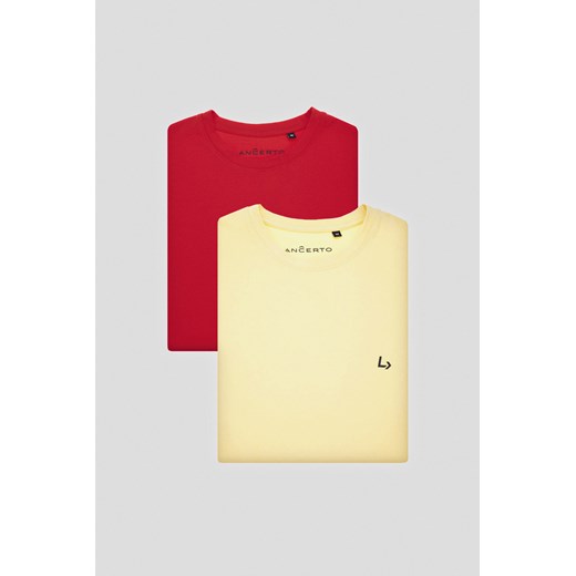 Zestaw 2 Koszulek z Bawełną Linus ze sklepu Lancerto S.A. w kategorii T-shirty męskie - zdjęcie 176008849