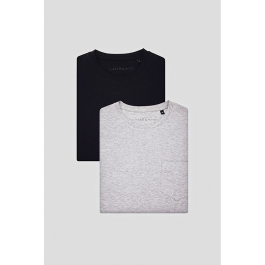 Zestaw 2 Koszulek z Kieszonką z Bawełną Roth ze sklepu Lancerto S.A. w kategorii T-shirty męskie - zdjęcie 176008856