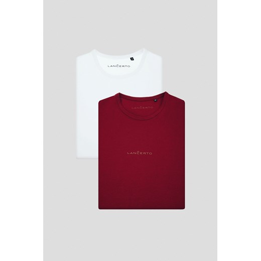 Zestaw 2 Koszulek z Bawełną Steph ze sklepu Lancerto S.A. w kategorii T-shirty męskie - zdjęcie 176008858
