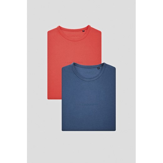 Zestaw 2 Koszulek z Bawełną Steph ze sklepu Lancerto S.A. w kategorii T-shirty męskie - zdjęcie 176008865