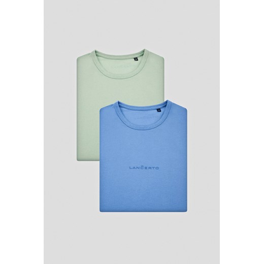 Zestaw 2 Koszulek z Bawełną Steph ze sklepu Lancerto S.A. w kategorii T-shirty męskie - zdjęcie 176008875