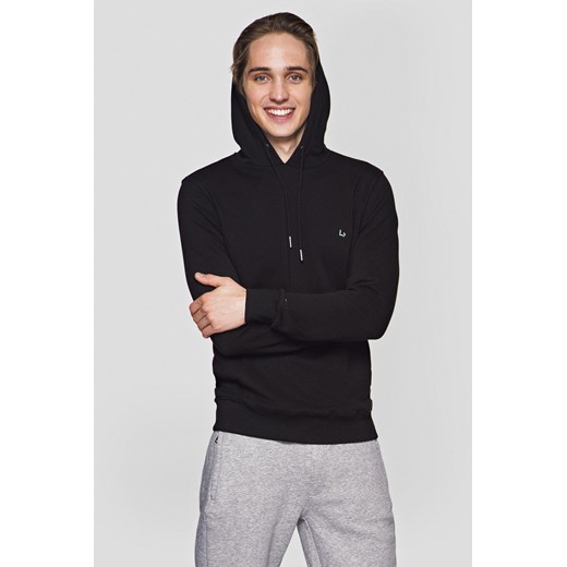 Bluza Czarna z Kapturem Skyler ze sklepu Lancerto S.A. w kategorii Bluzy męskie - zdjęcie 176008937
