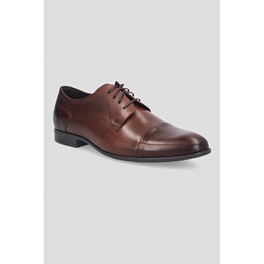 Buty Derby Mariot Brązowe ze sklepu Lancerto S.A. w kategorii Buty eleganckie męskie - zdjęcie 176008957