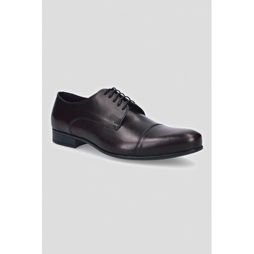 Buty Derby Dunbar Bordowe ze sklepu Lancerto S.A. w kategorii Buty eleganckie męskie - zdjęcie 176008958