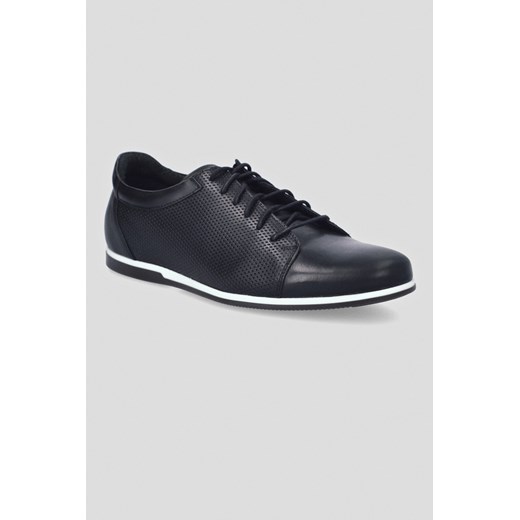 Buty Czarne Grand ze sklepu Lancerto S.A. w kategorii Półbuty męskie - zdjęcie 176009007