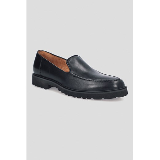 Buty Loafersy Ellon Czarne ze sklepu Lancerto S.A. w kategorii Buty eleganckie męskie - zdjęcie 176009025