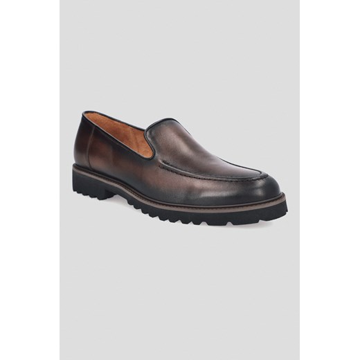 Buty Loafersy Ellon Brązowe ze sklepu Lancerto S.A. w kategorii Półbuty męskie - zdjęcie 176009026