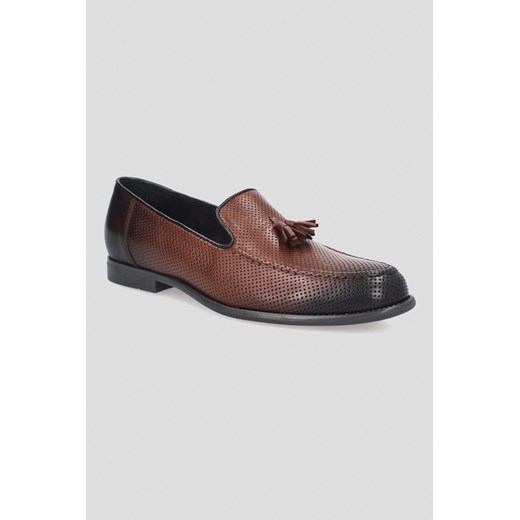 Buty Loafersy Felton Brązowe ze sklepu Lancerto S.A. w kategorii Buty eleganckie męskie - zdjęcie 176009028