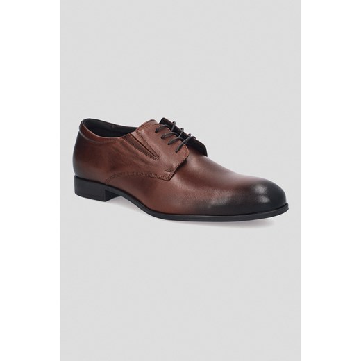 Buty Derby Bramley Brązowe ze sklepu Lancerto S.A. w kategorii Buty eleganckie męskie - zdjęcie 176009037