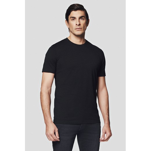Koszulka Bawełniana Czarna Kenneth ze sklepu Lancerto S.A. w kategorii T-shirty męskie - zdjęcie 176009135