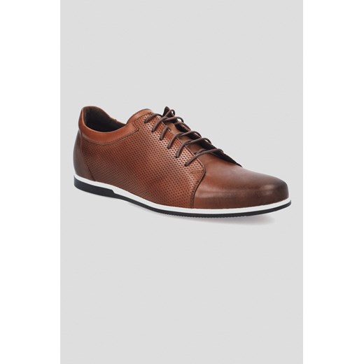 Buty Brązowe Grand ze sklepu Lancerto S.A. w kategorii Półbuty męskie - zdjęcie 176009518