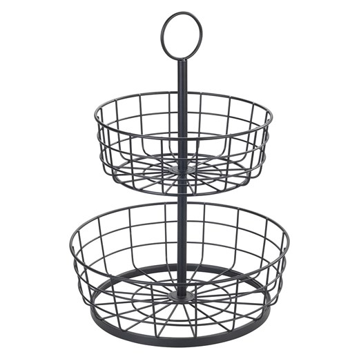 Wenko Etażerka w kolorze czarnym - wys. 39 cm x Ø 28 cm ze sklepu Limango Polska w kategorii Misy i tace dekoracyjne - zdjęcie 176011646