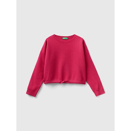 Benetton Sweter w kolorze różowym ze sklepu Limango Polska w kategorii Swetry dziewczęce - zdjęcie 176013245