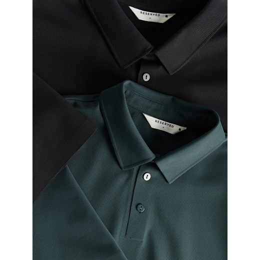 Reserved - Koszulka polo slim - zielony Reserved L Reserved